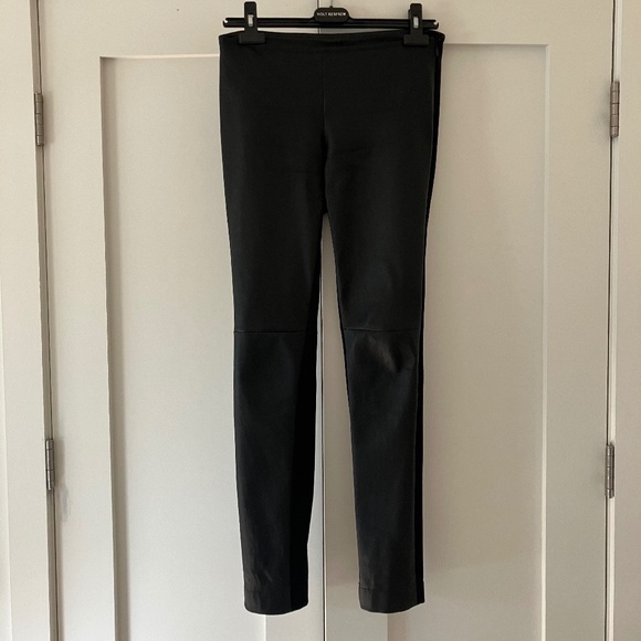 AKRIS Punto Leather Leggings - Size 4 - Picture 1 of 4